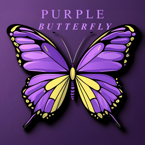 PURPLE BUTTERFLAY
