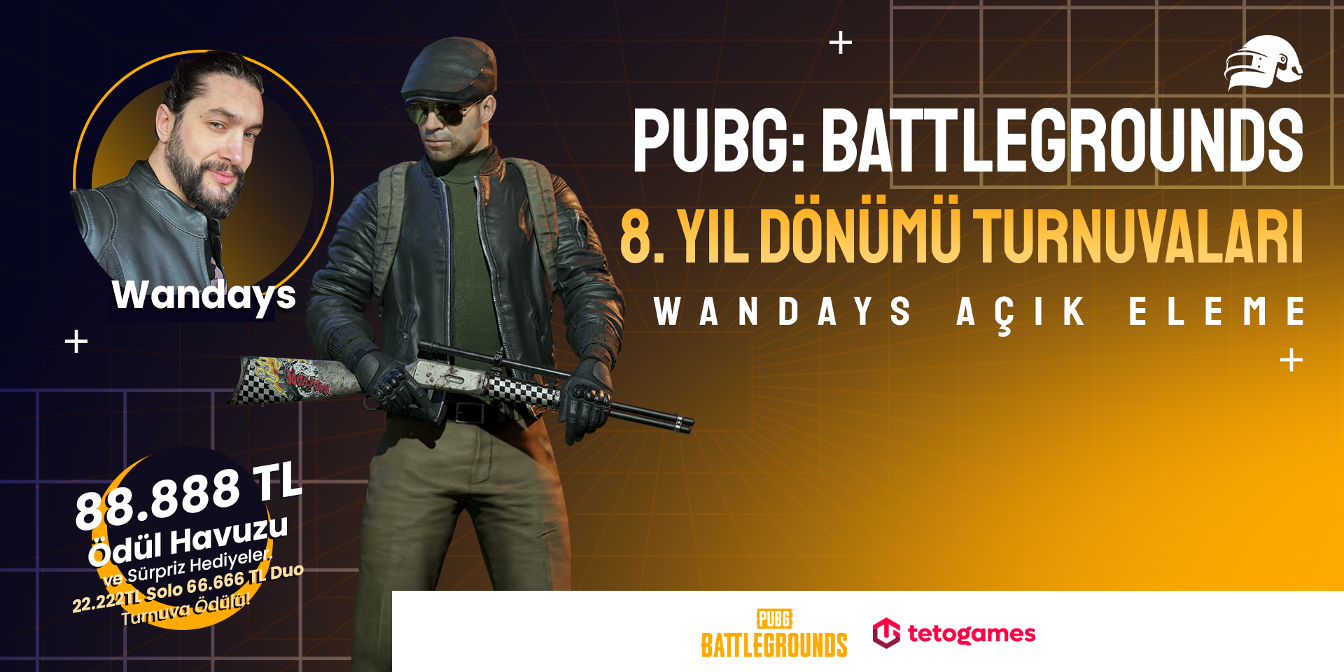 PUBG 8. YIL Dönümü Turnuvası Wandays DUO Elemesi