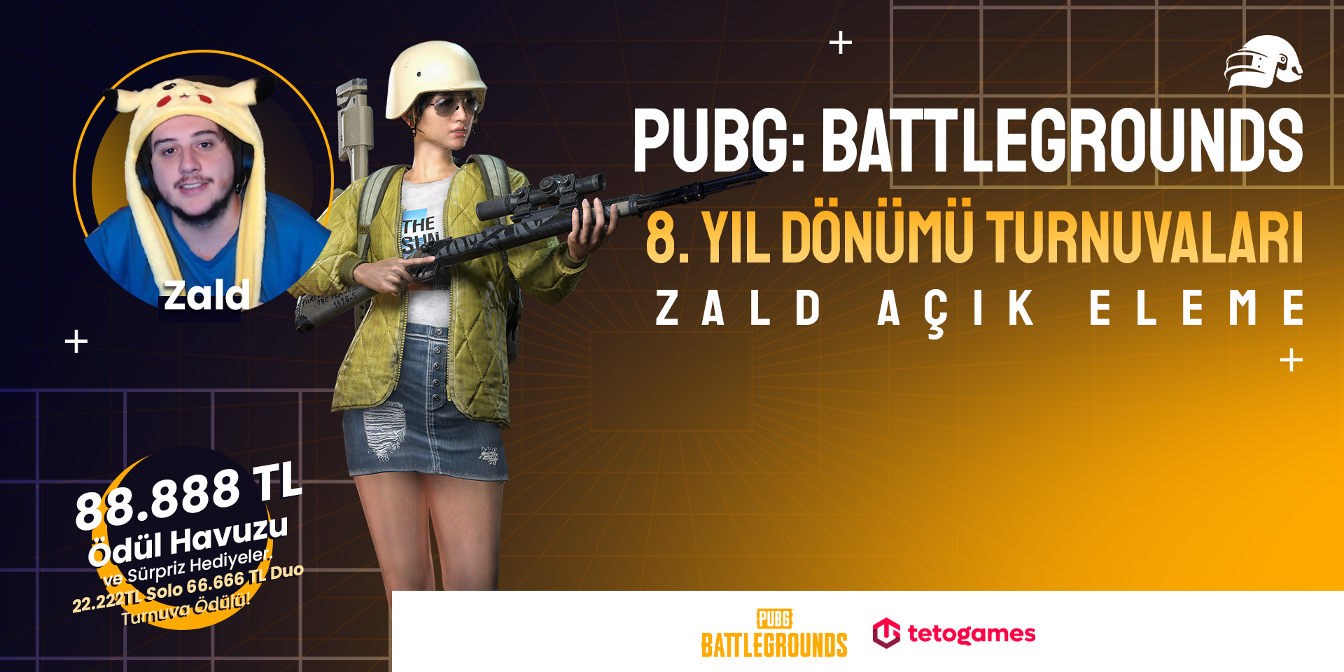 PUBG 8. YIL Dönümü Turnuvası Zald DUO Elemesi