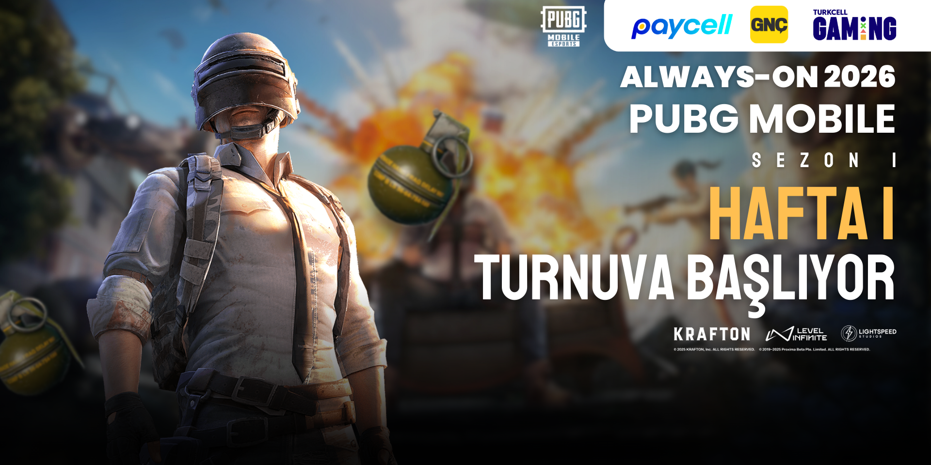 Always-ON PUBG MOBILE 2026 Sezon 1 Hafta 1