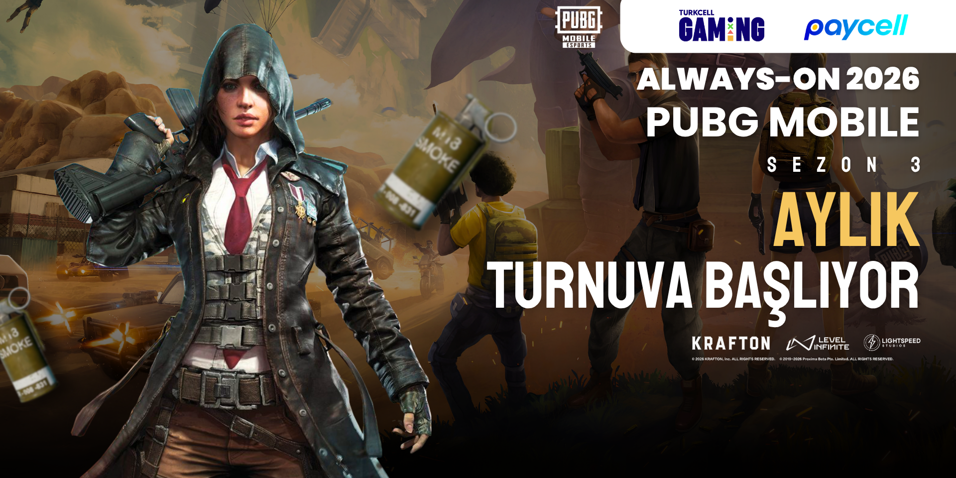 Always-ON PUBG Mobile 2026 Sezon 3 Aylık